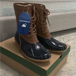Waterproof Brown and Black Women's Boots